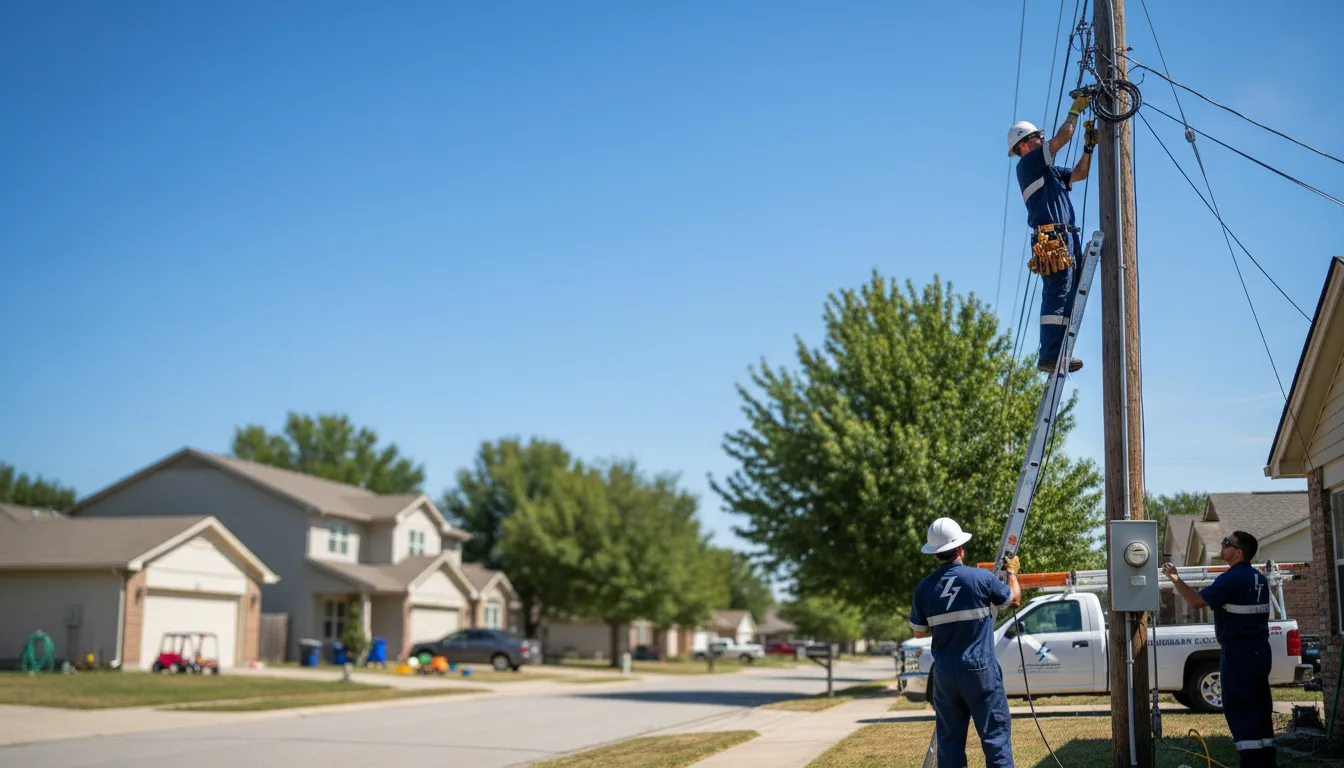 Residential electrician providing installation services in Lexington, MO